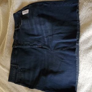 Dark denim mini skirt